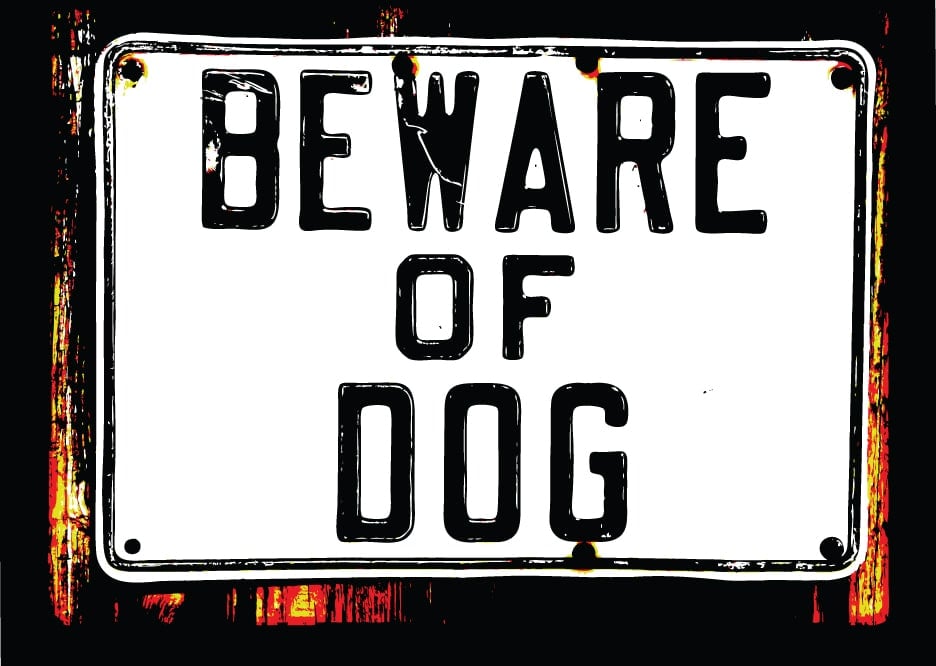 Beware Of Dog Sign