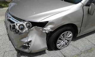 The sideswipe caused serious damage to the victim and their car.