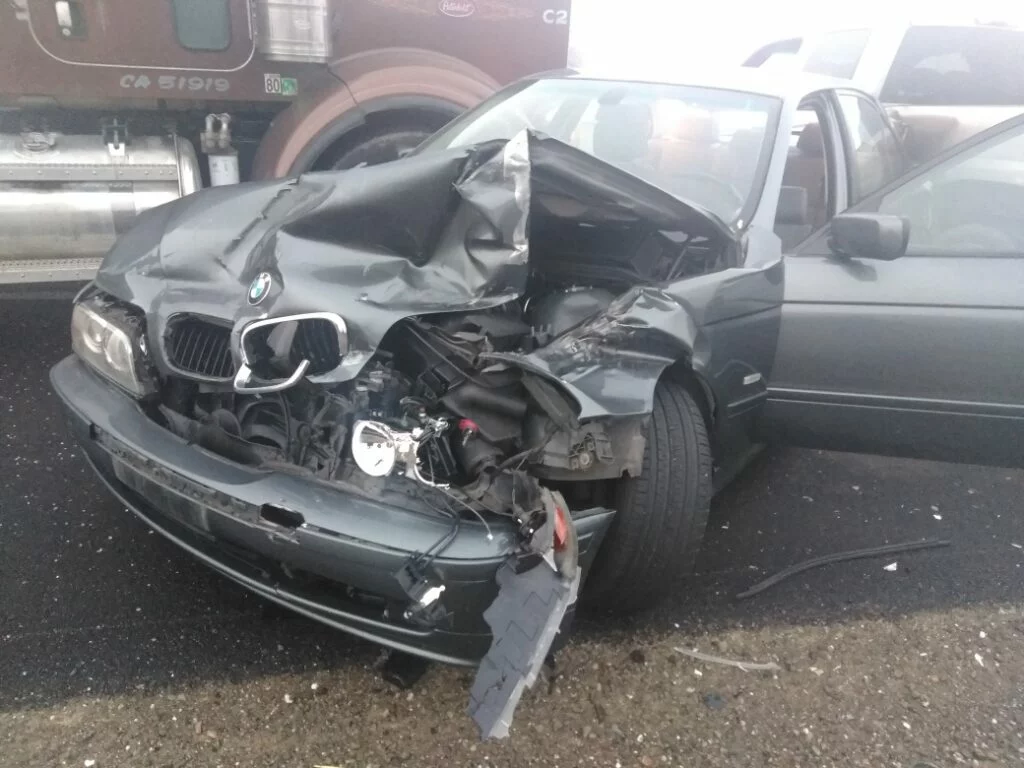 The multiple collision in San Joaquin County injured several people and caused extensive property damage.