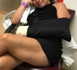 Long term injuries to the victim's body from the water park accident.