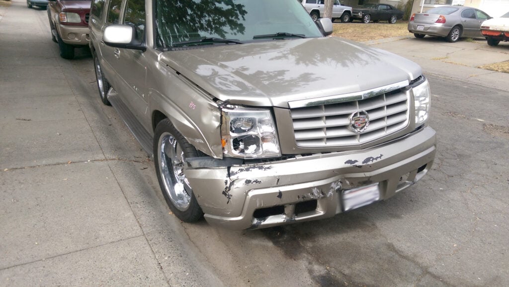 The plaintiffs' car was rendered inoperable as a result of the illegal U-turn that resulted in the collision.