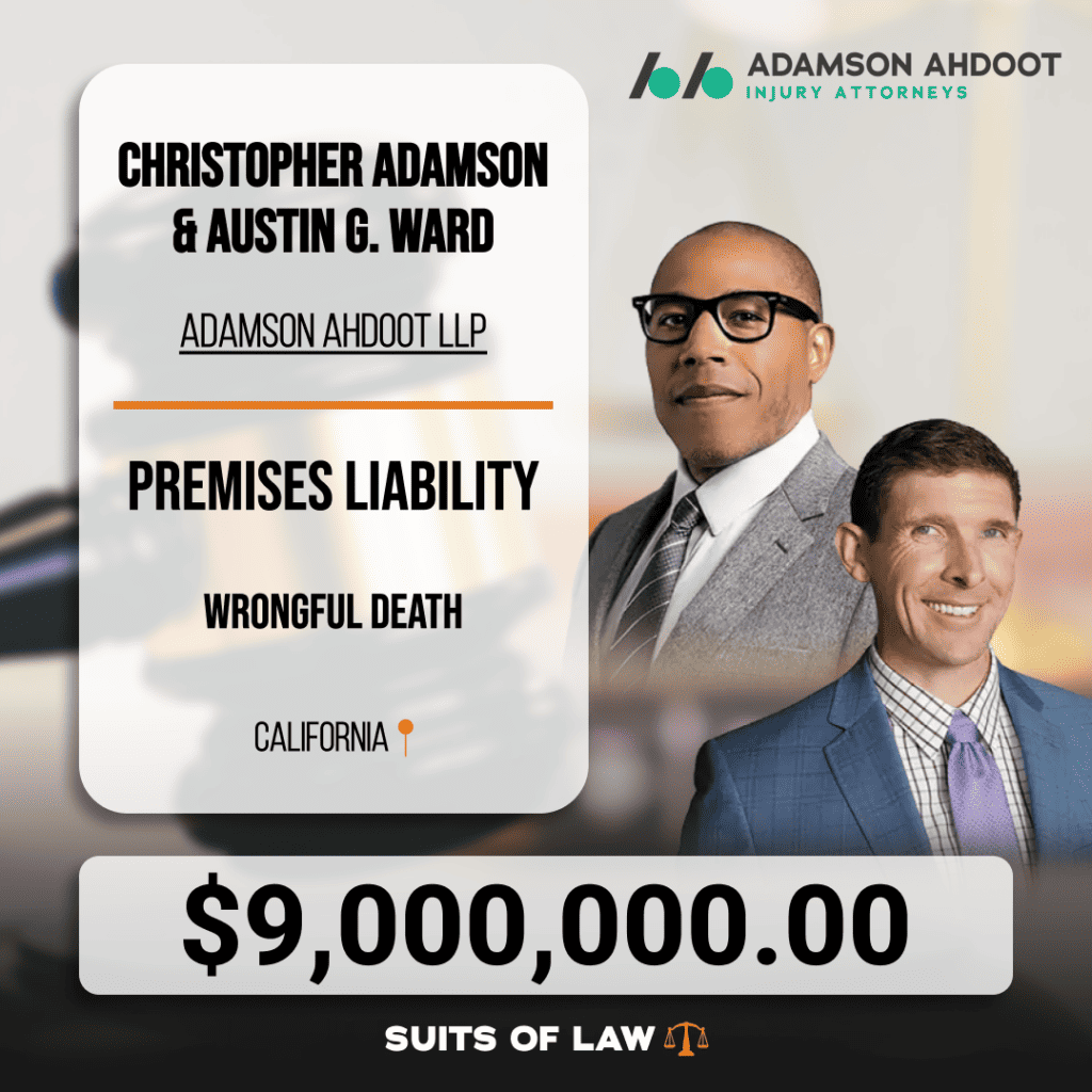 Adamson Ahdoot recovered $9M for the family of Cristian Navarro for his wrongful death after heat stroke following soccer practice while training with the school team.