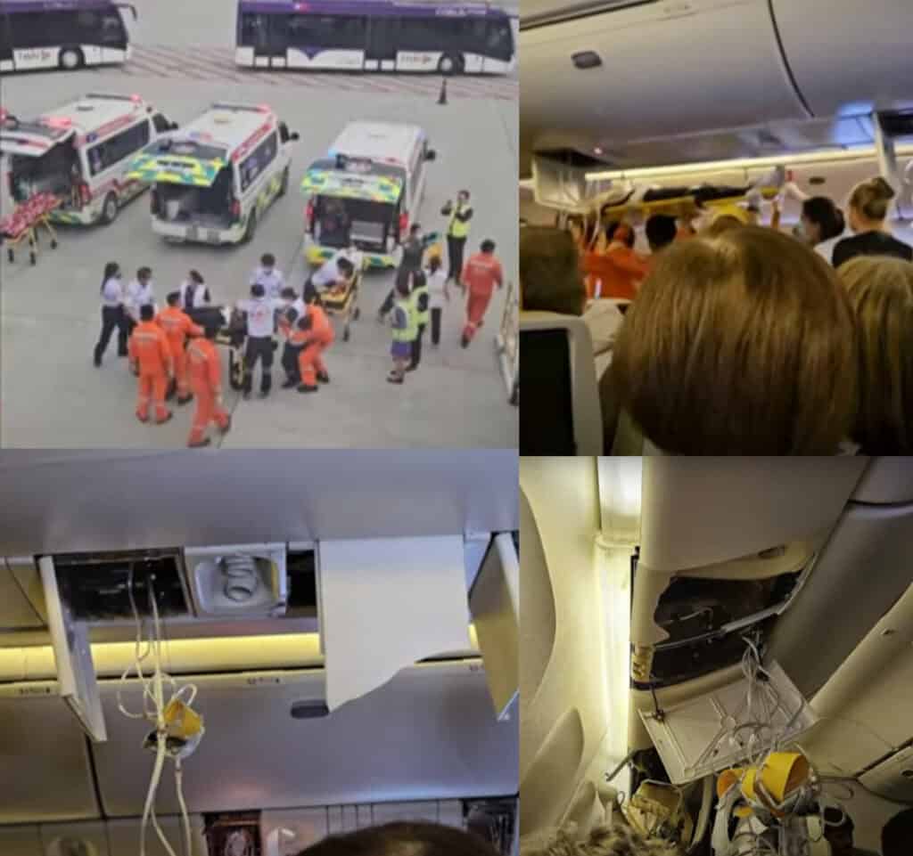Witness footage from the Singapore Airlines accident.