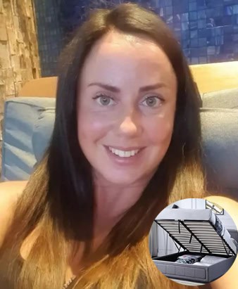 Helen Davey, víctima de producto defectuoso, se hace un selfie sonriendo.