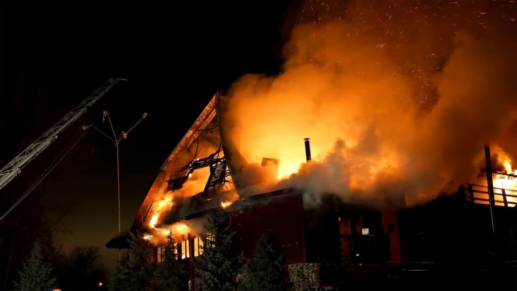 House burning to talk about mortgage after wildfire