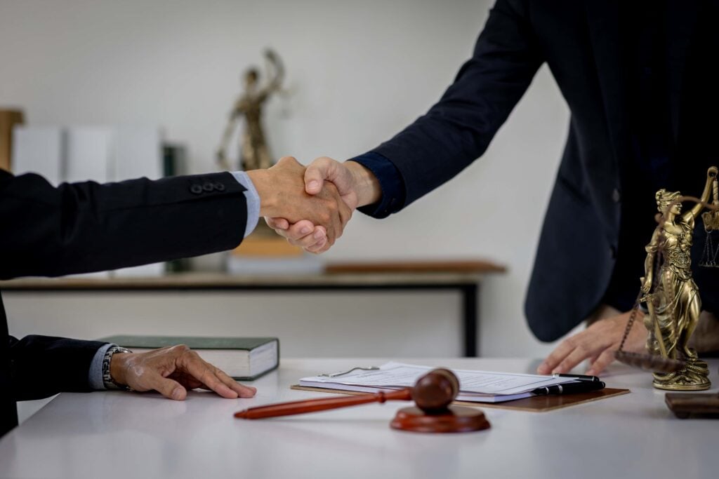 lawyer handshake
