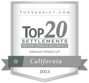 Top 20 Motor Vehicle Accident Settlements in California