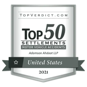 TopVerdict Top 50 Motor Vehicle Accident Settlements California