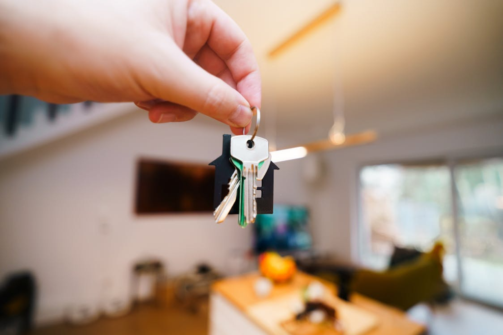 A tenant holding keys at a residential property with security concerns