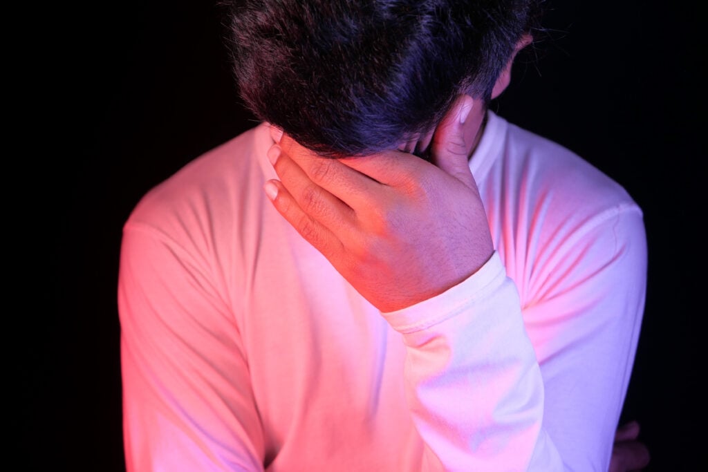 A man suffering pain and suffering following an accident